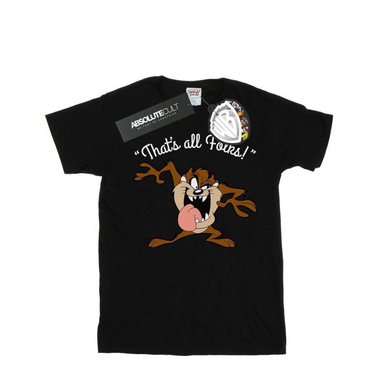 That's All Folks Tshirt Damen Schwarz 3XL von LOONEY TUNES