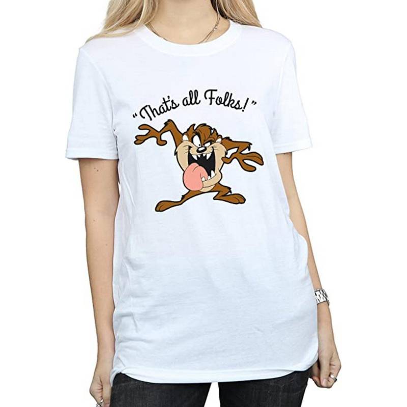 LOONEY TUNES - That´s All Folks TShirt, für Damen, Weiss, Größe 3XL von LOONEY TUNES