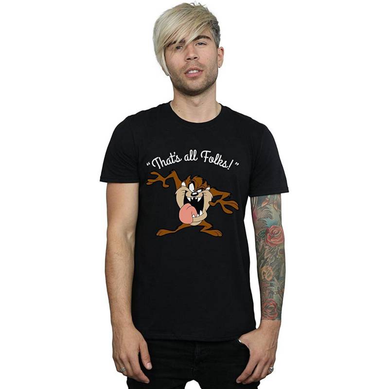 That's All Folks Tshirt Herren Schwarz 3XL von LOONEY TUNES