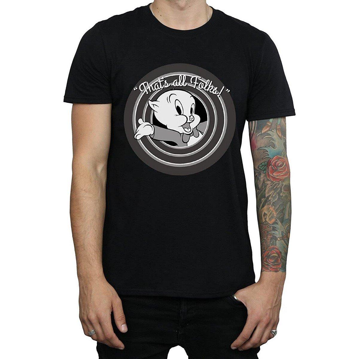 That's All Folks Tshirt Herren Schwarz M von LOONEY TUNES