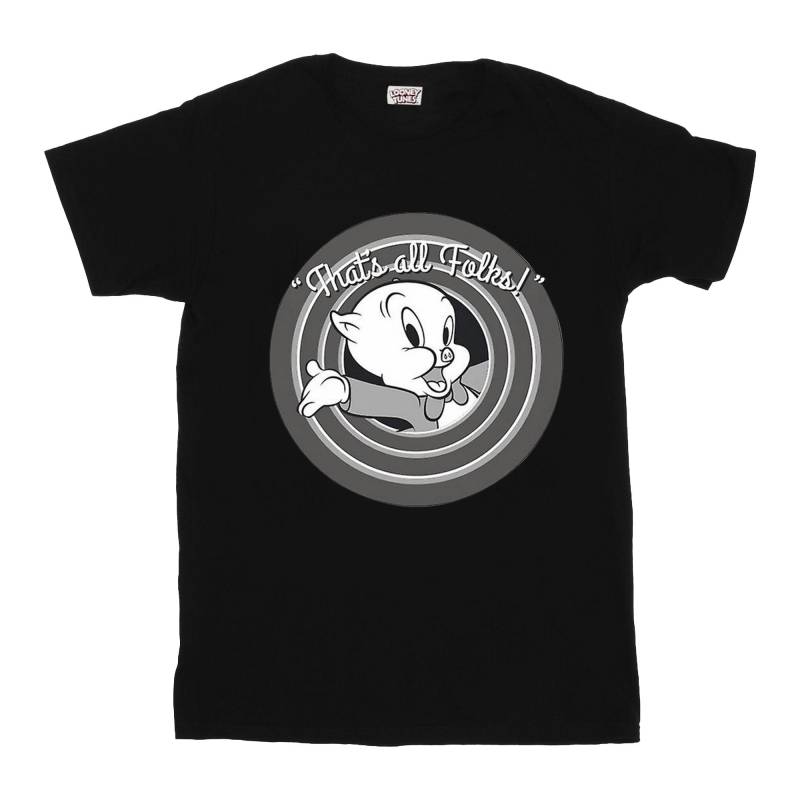 That's All Folks Tshirt Unisex Schwarz 128 von LOONEY TUNES