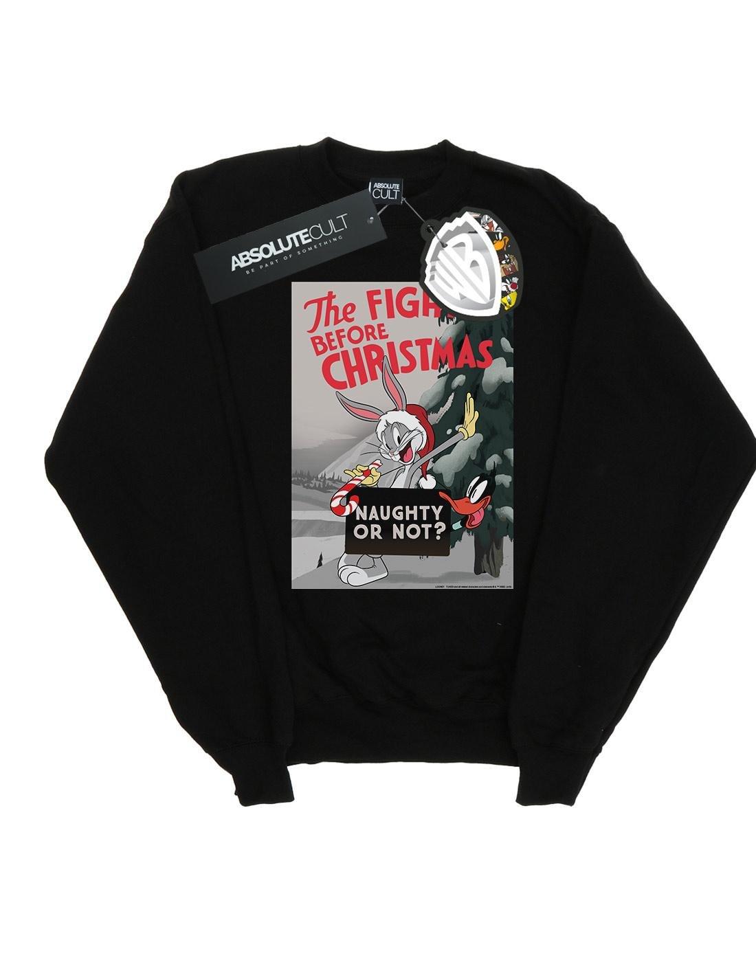 The Fight Before Christmas Sweatshirt Damen Schwarz S von LOONEY TUNES