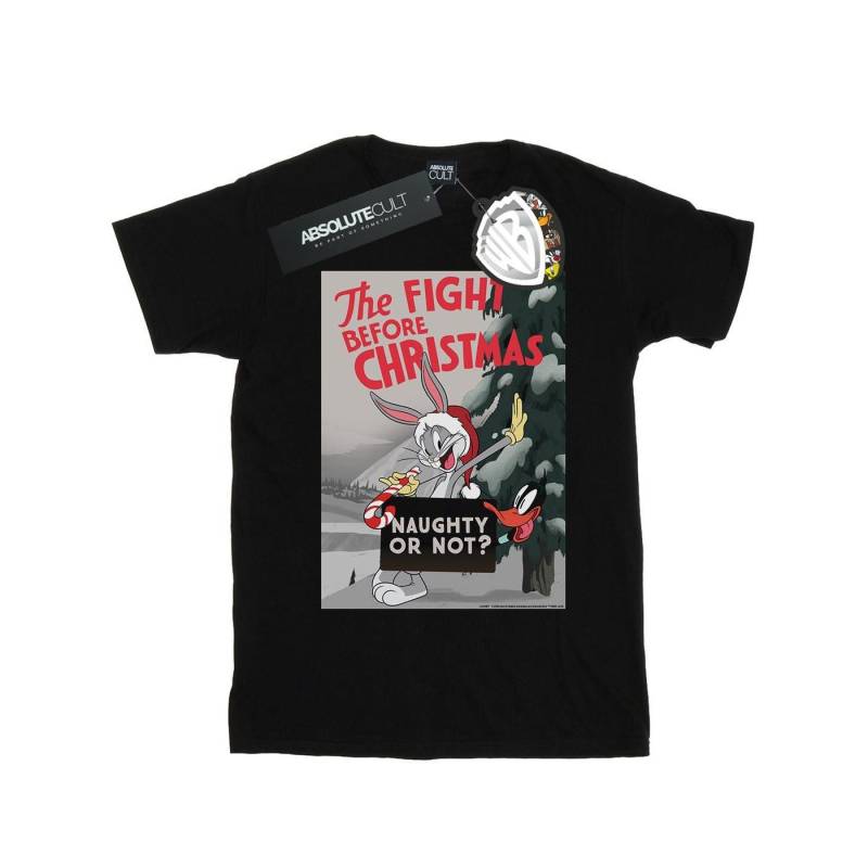 The Fight Before Christmas Tshirt Damen Schwarz 5XL von LOONEY TUNES