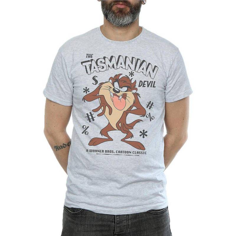 Tshirt Herren Grau S von LOONEY TUNES