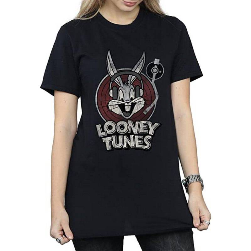 Tshirt Logo Damen Schwarz 3XL von LOONEY TUNES