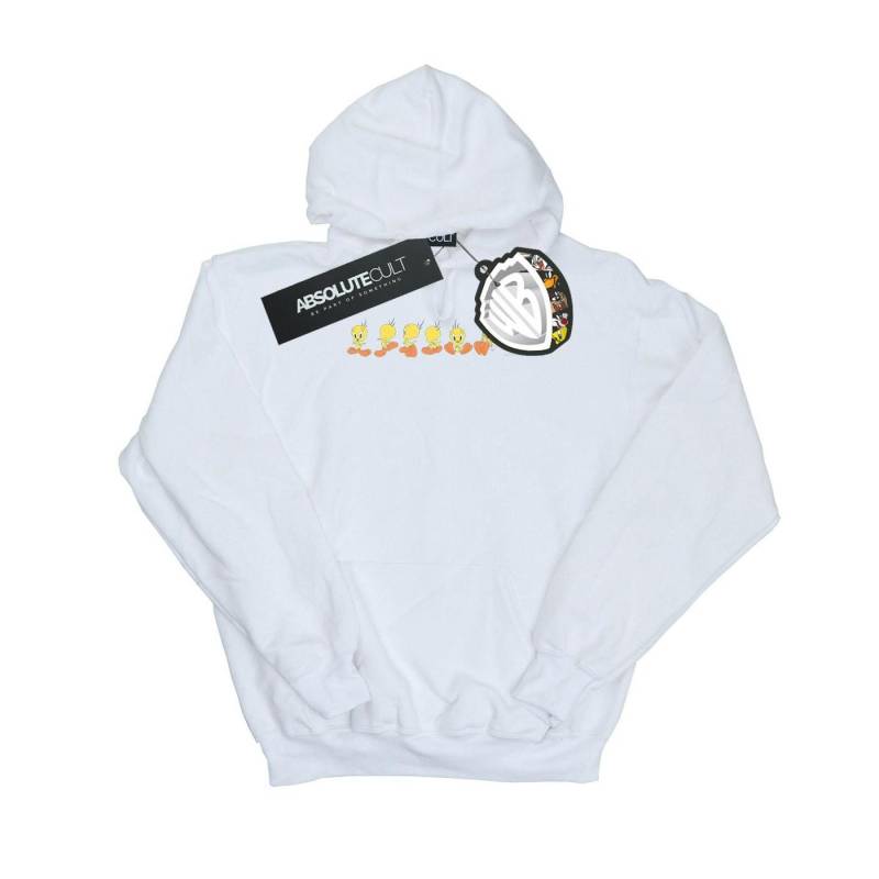 Tweety Pie Colour Code Kapuzenpullover Unisex Weiss 152-158 von LOONEY TUNES