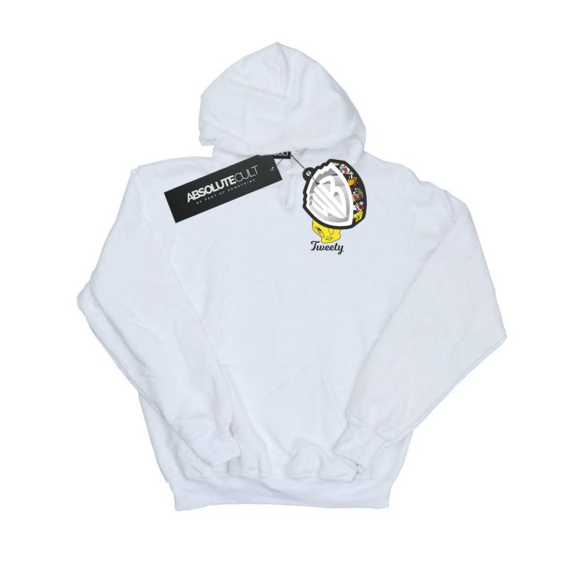 Tweety Pie Head Kapuzenpullover Unisex Weiss 152-158 von LOONEY TUNES