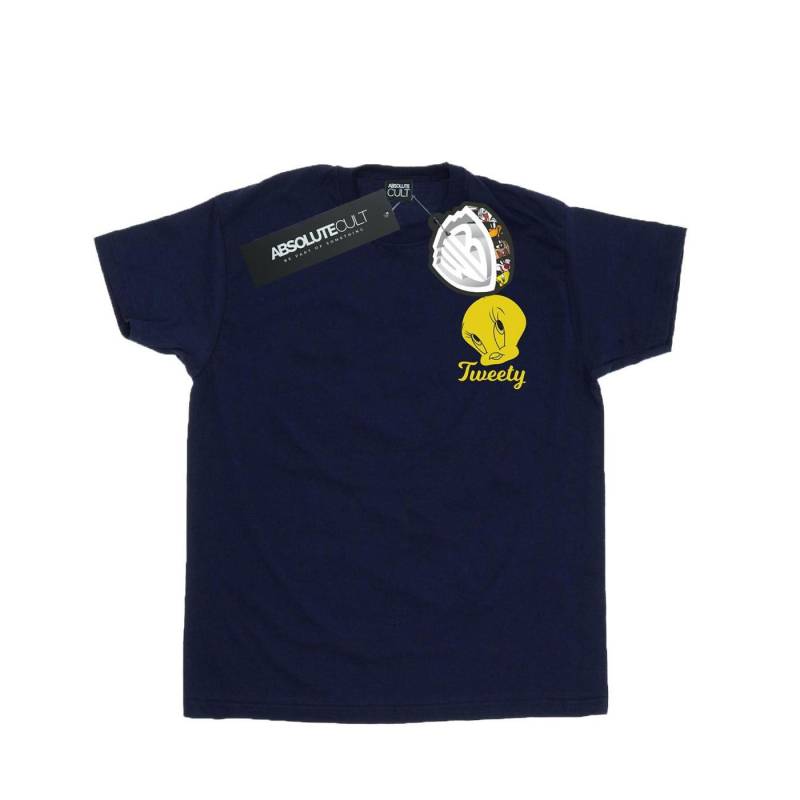 Tweety Pie Head Tshirt Herren Marine S von LOONEY TUNES