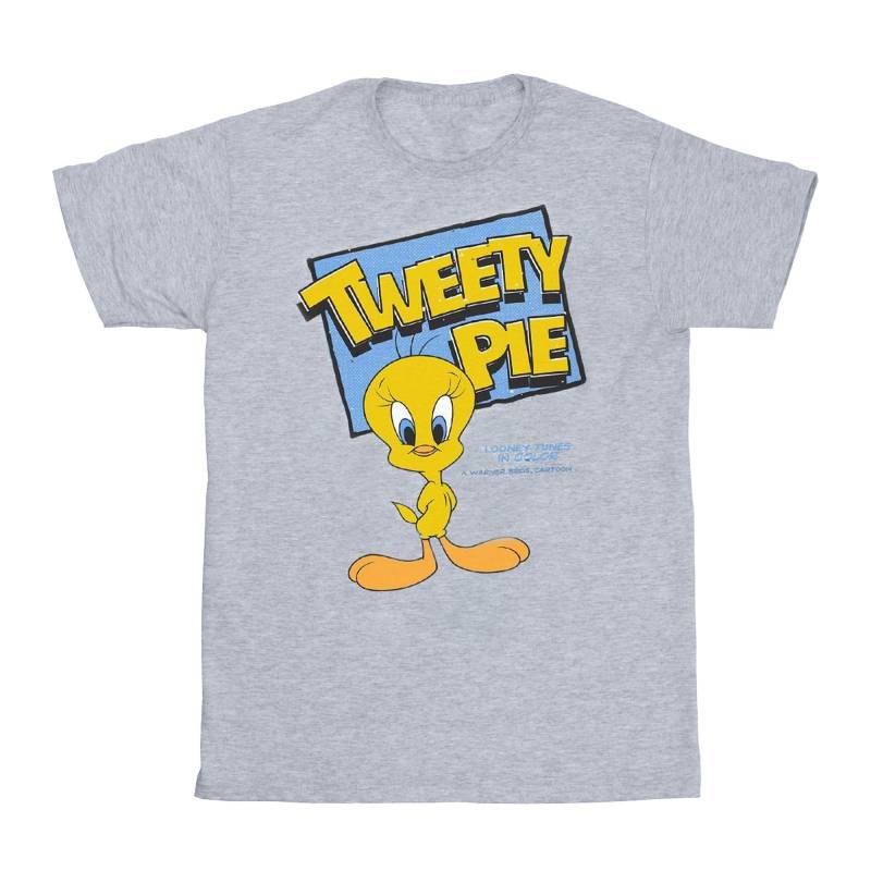 Tweety Pie Tshirt Unisex Grau 116 von LOONEY TUNES