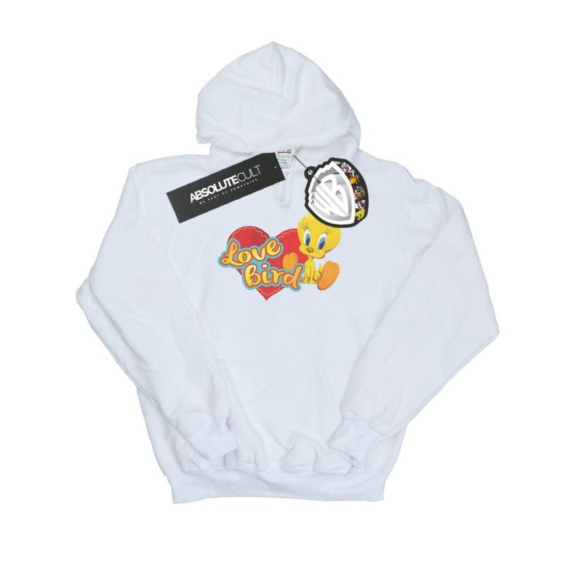 Tweety Pie Valentine's Day Love Bird Kapuzenpullover Damen Weiss M von LOONEY TUNES