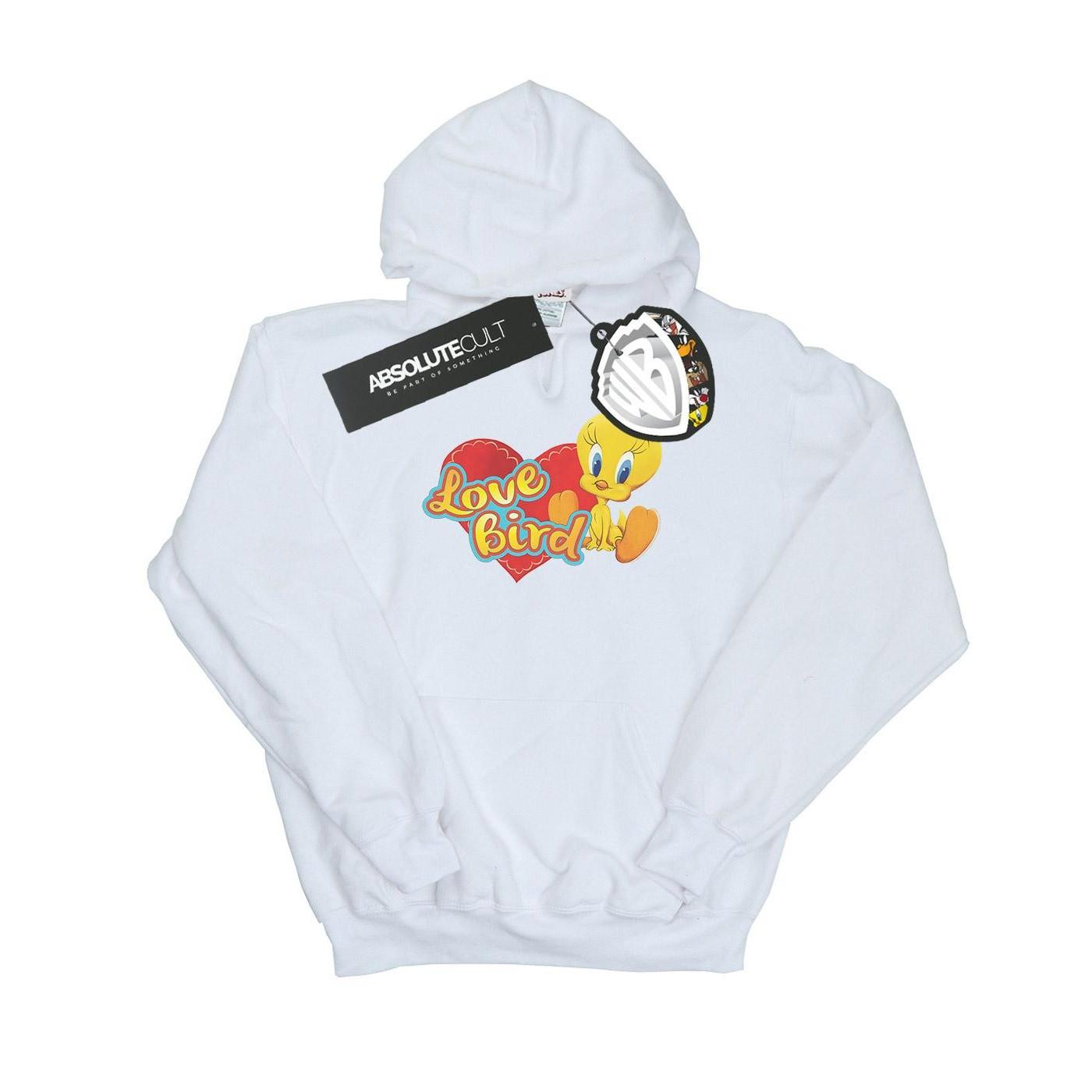 Tweety Pie Valentine's Day Love Bird Kapuzenpullover Unisex Weiss 140/146 von LOONEY TUNES