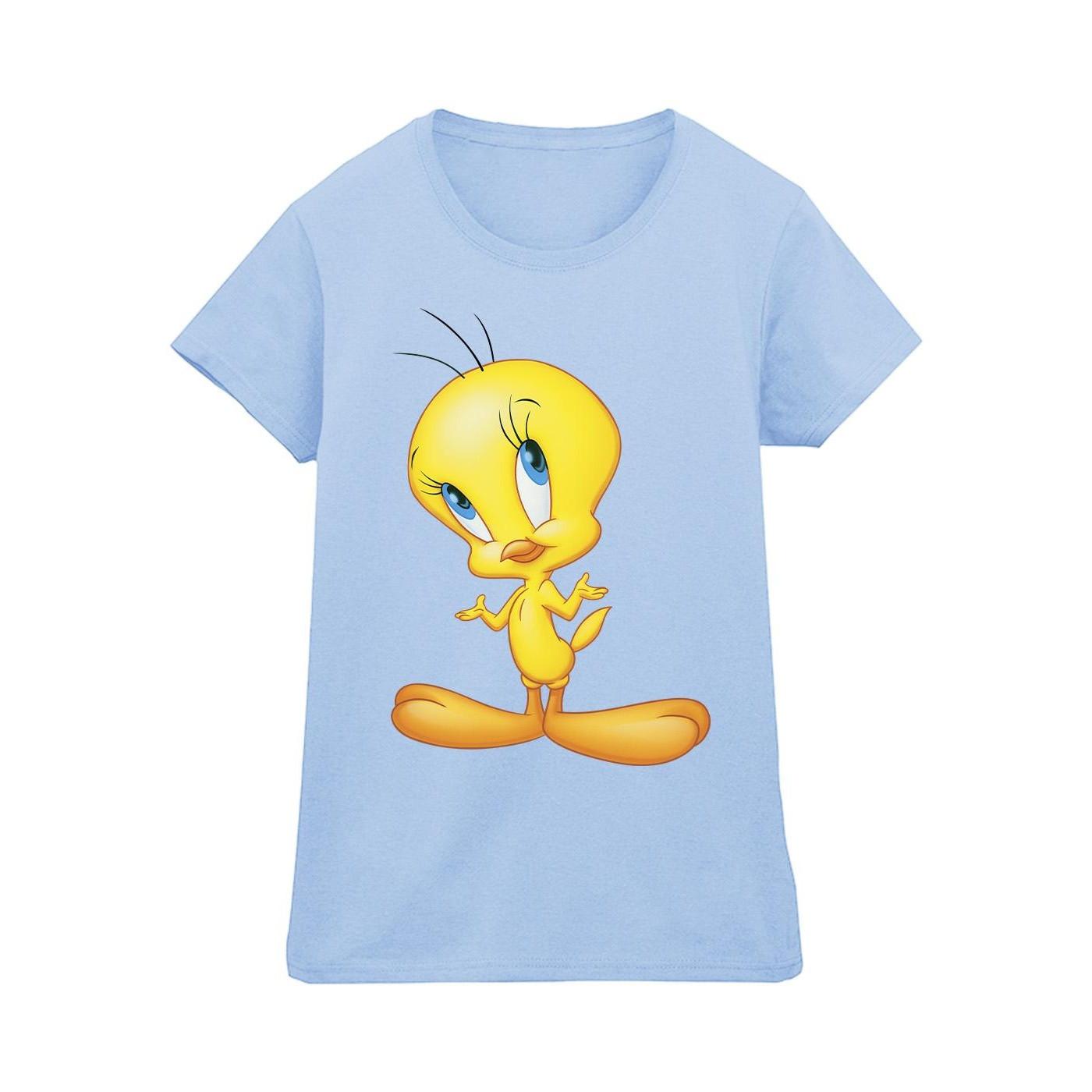 Tweety Standing Tshirt Damen Blau XXL von LOONEY TUNES