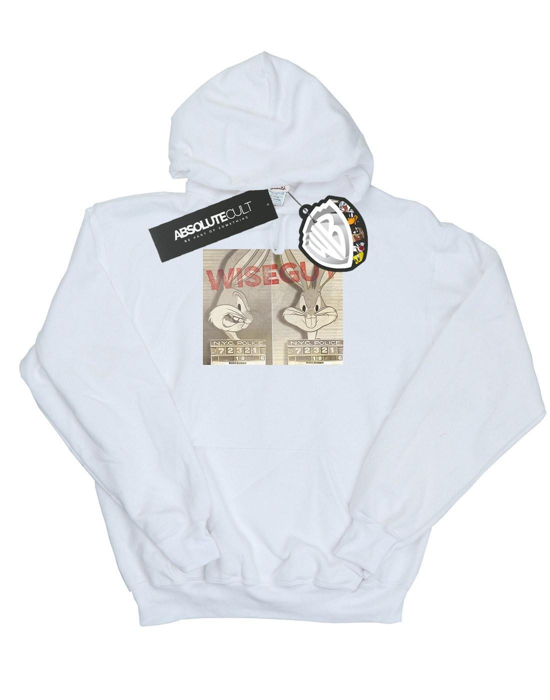 Wise Guy Kapuzenpullover Damen Weiss XXL von LOONEY TUNES