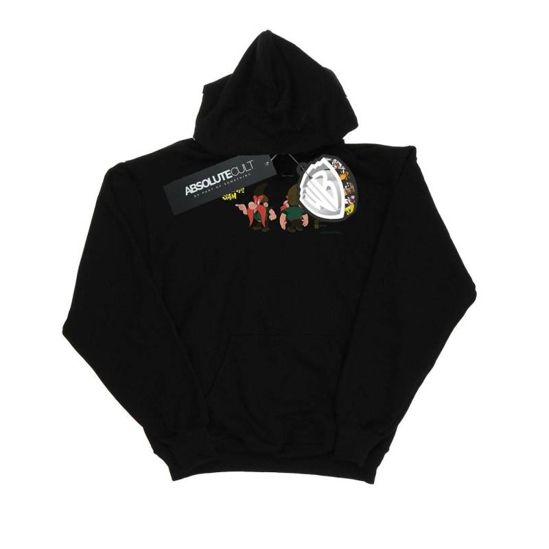 Yosemite Sam Colour Code Kapuzenpullover Unisex Schwarz 140/146 von LOONEY TUNES