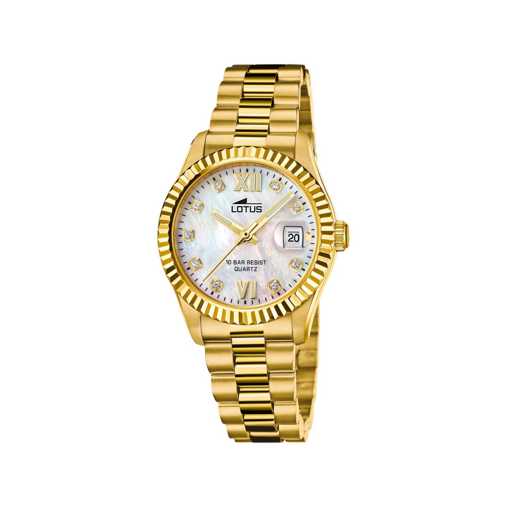 Analoguhr Damen Gold 32mm von LOTUS