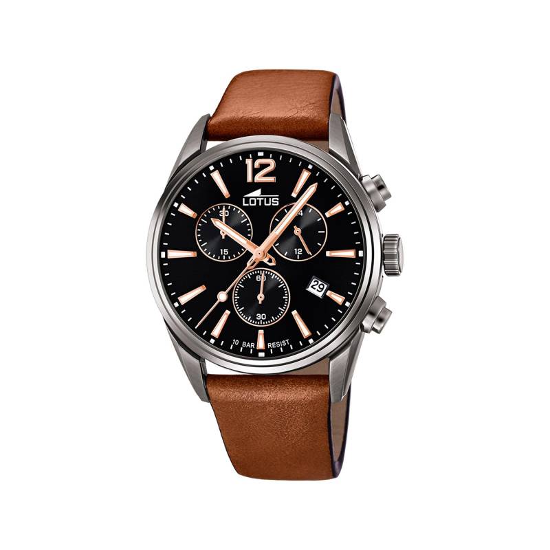 Chronograph Uhr Herren Braun 42mm von LOTUS