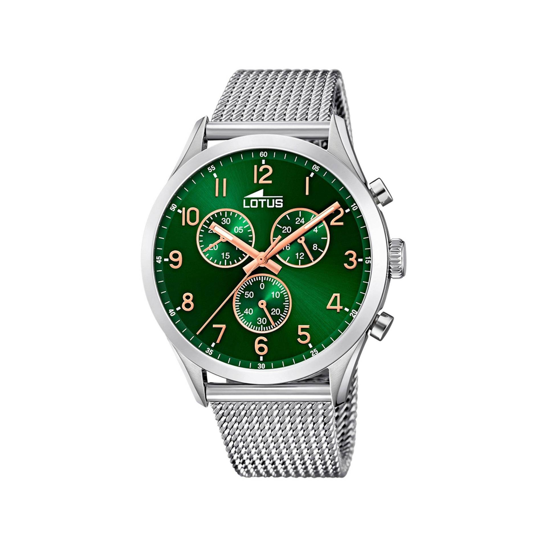 Chronograph Uhr Herren Silber 43mm von LOTUS