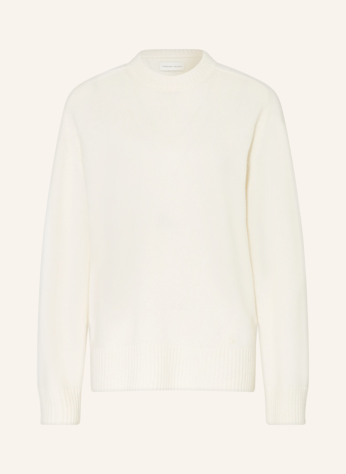 Loulou Studio Cashmere-Pullover Baltra weiss von LOULOU STUDIO