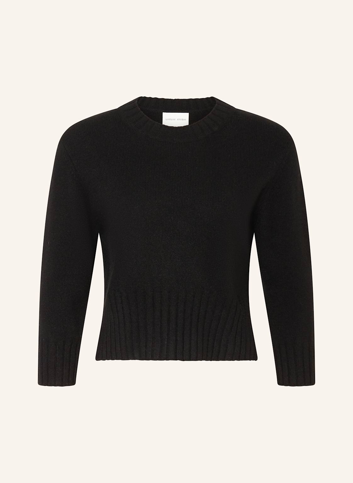 Loulou Studio Cashmere-Pullover Mora schwarz von LOULOU STUDIO