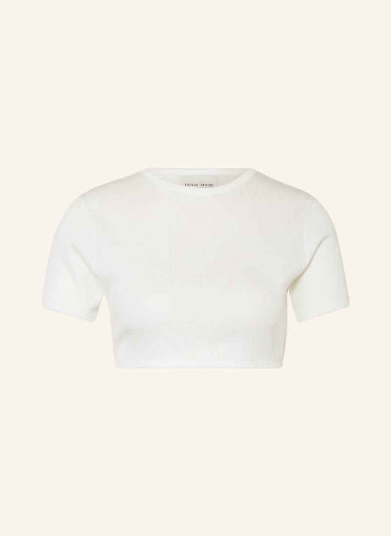 Loulou Studio Cropped-Shirt Adas weiss von LOULOU STUDIO