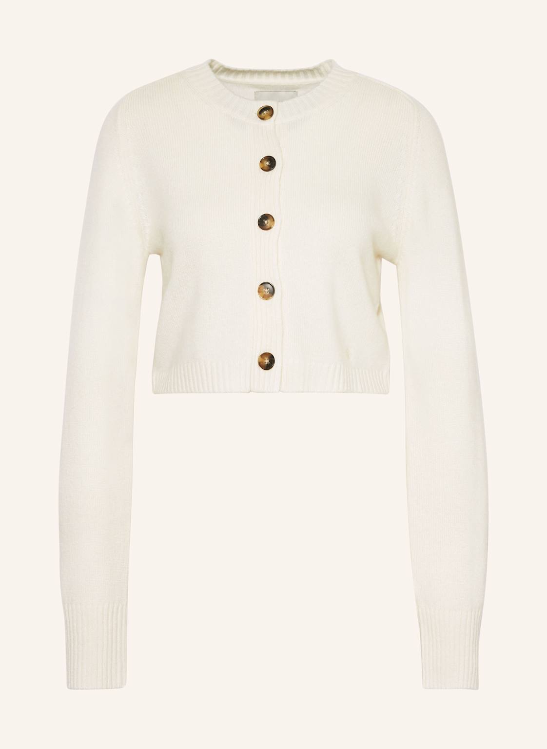Loulou Studio Cropped-Strickjacke Zephir Aus Cashmere weiss Loulou Studio Cropped-Strickjacke Zephir Aus Cashmere weiss von LOULOU STUDIO