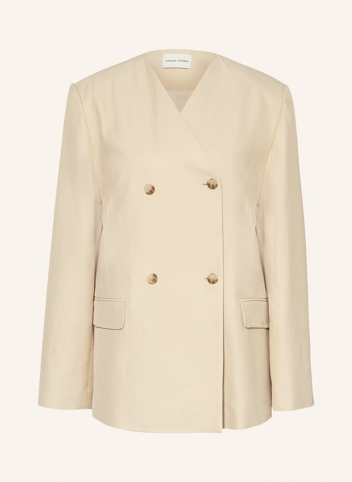 Loulou Studio Longblazer Jalca beige Loulou Studio Longblazer Jalca beige von LOULOU STUDIO