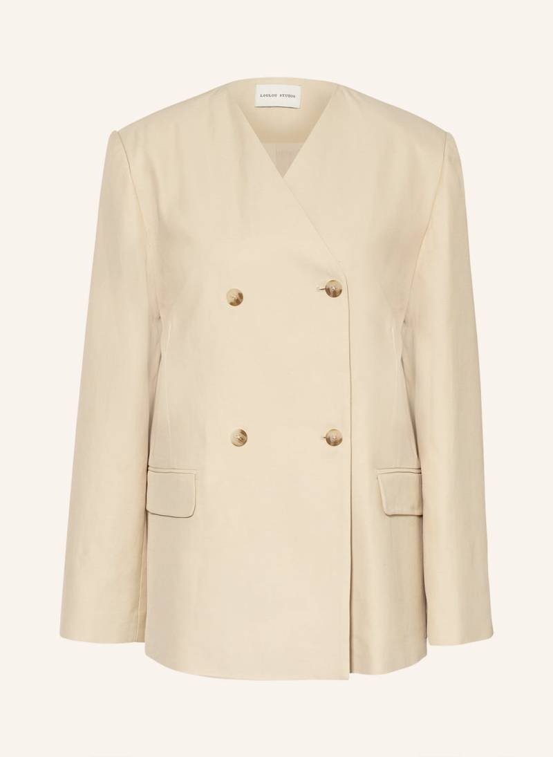 Loulou Studio Longblazer Jalca beige von LOULOU STUDIO