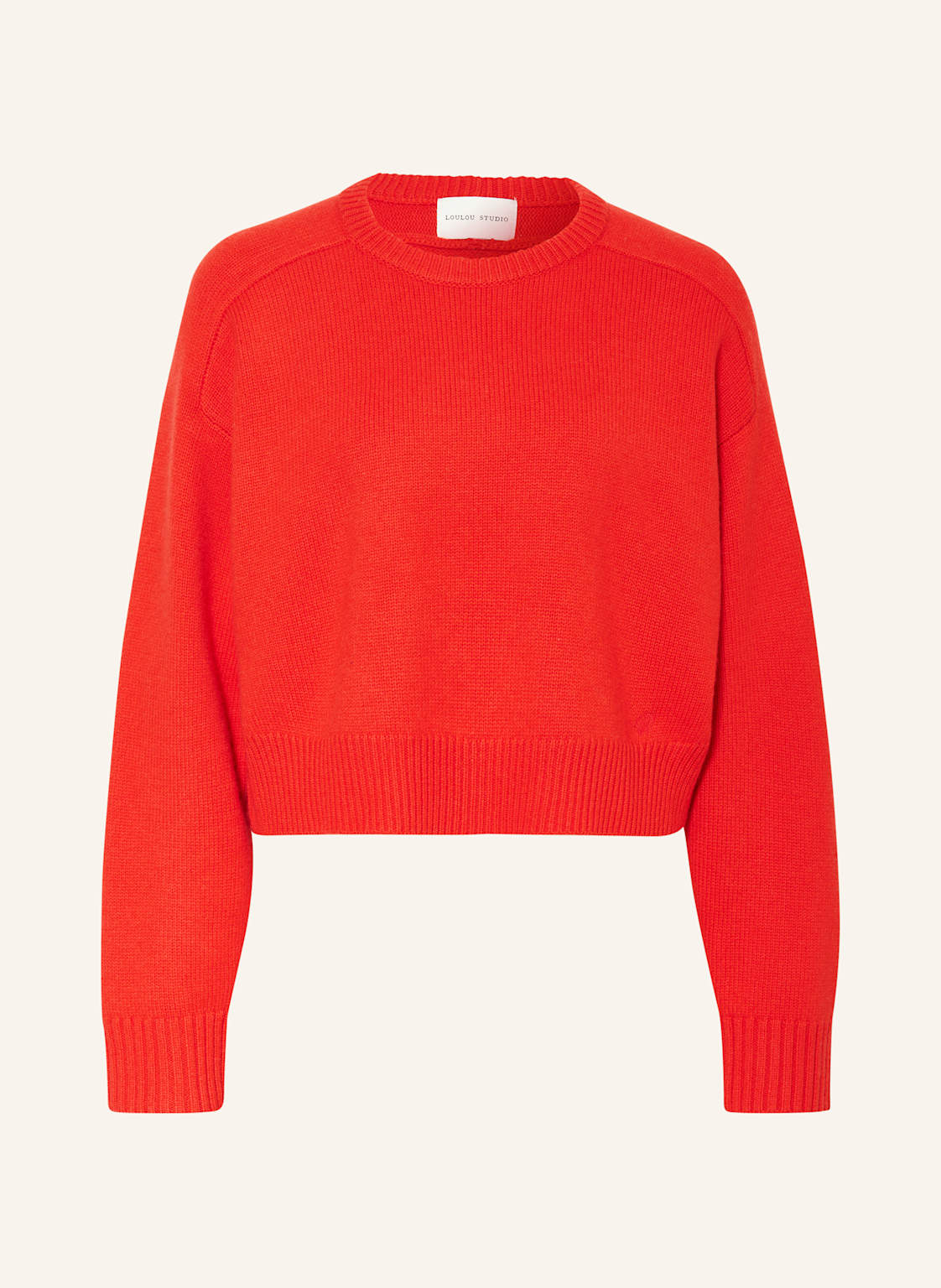 Loulou Studio Oversized-Pullover Bruzzi rot von LOULOU STUDIO