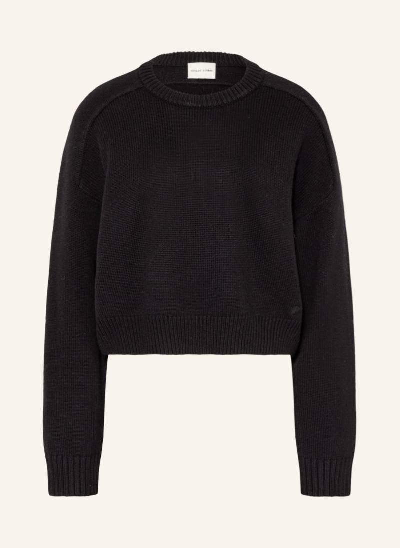 Loulou Studio Oversized-Pullover Bruzzi schwarz von LOULOU STUDIO