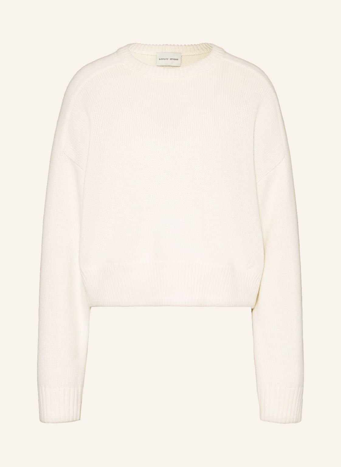 Loulou Studio Oversized-Pullover Bruzzi weiss von LOULOU STUDIO