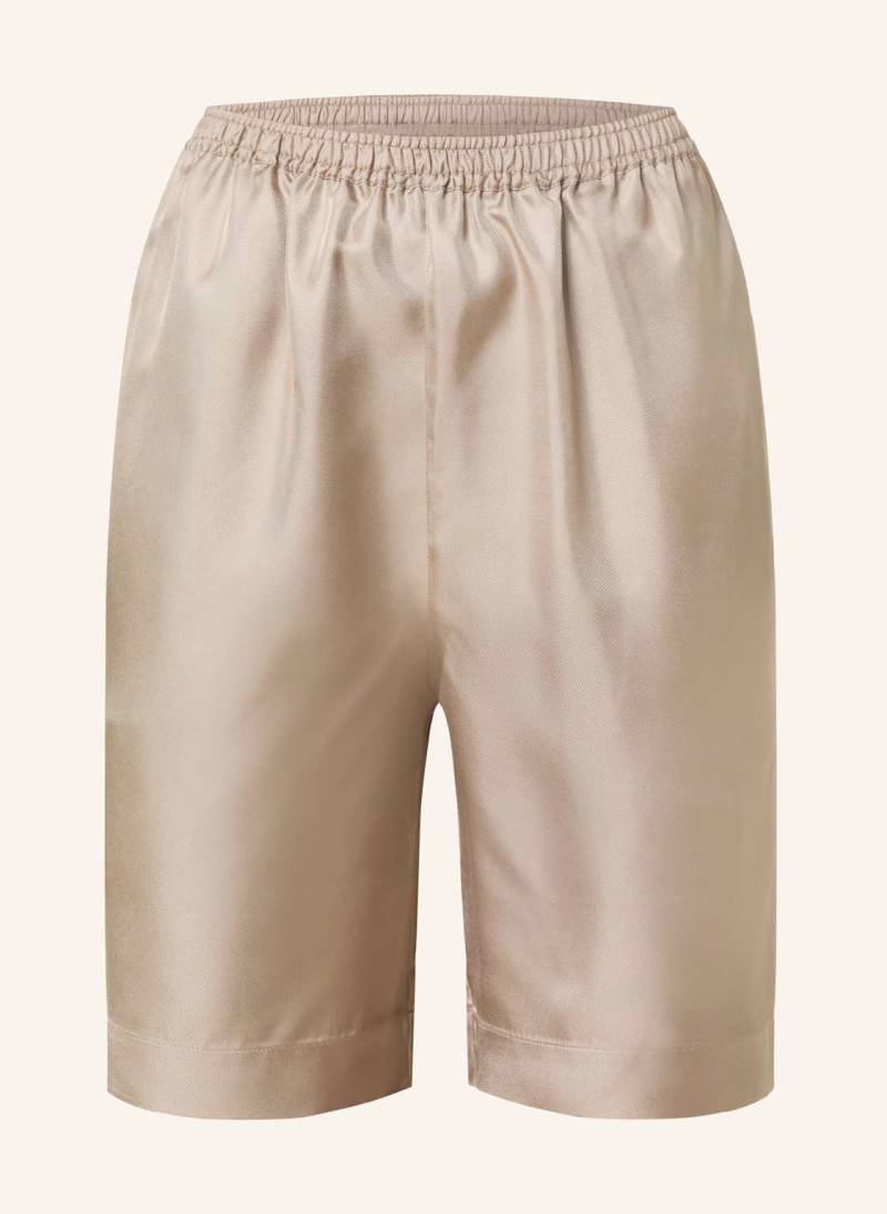 Loulou Studio Seidenshorts Zinia beige von LOULOU STUDIO