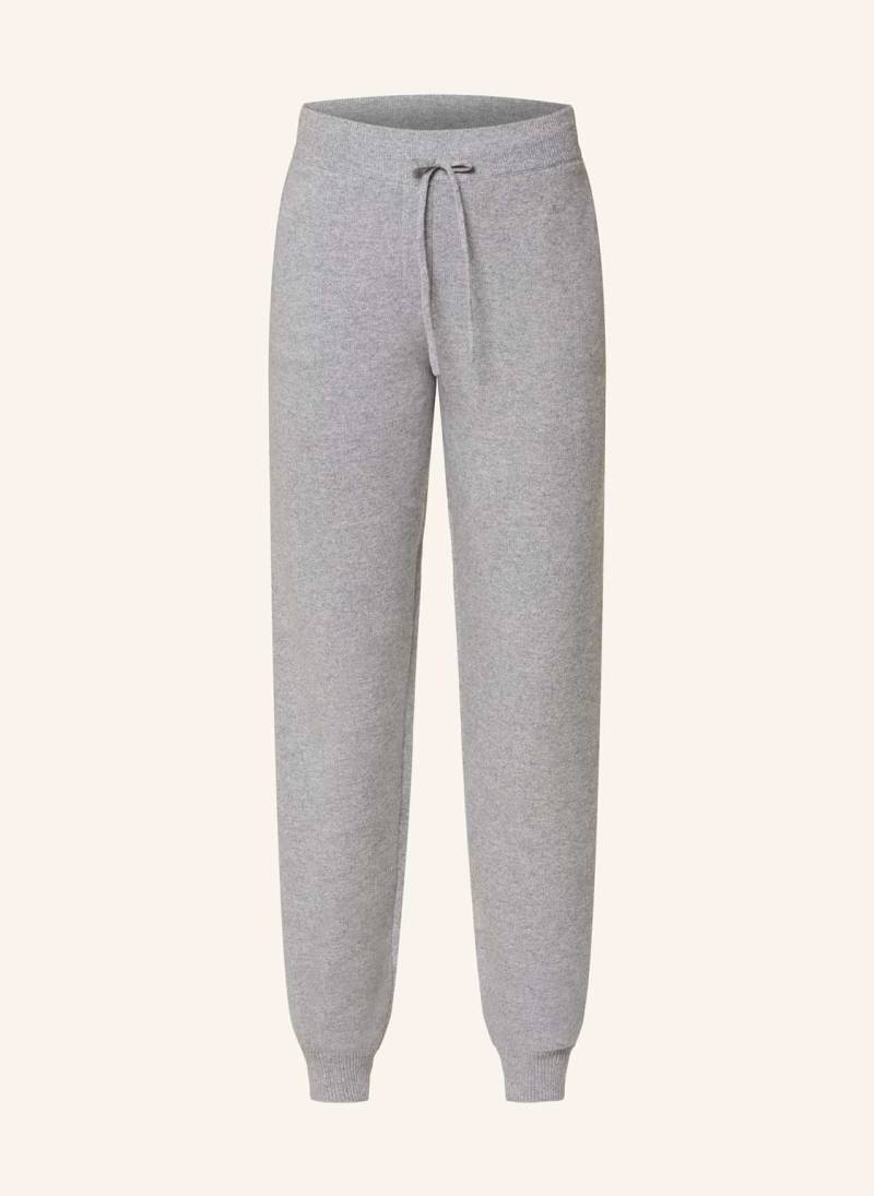 Loulou Studio Strickhose Hespero Im Jogging-Stil Aus Cashmere grau von LOULOU STUDIO