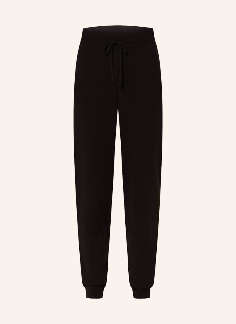 Loulou Studio Strickhose Hespero Im Jogging-Stil Aus Cashmere schwarz von LOULOU STUDIO