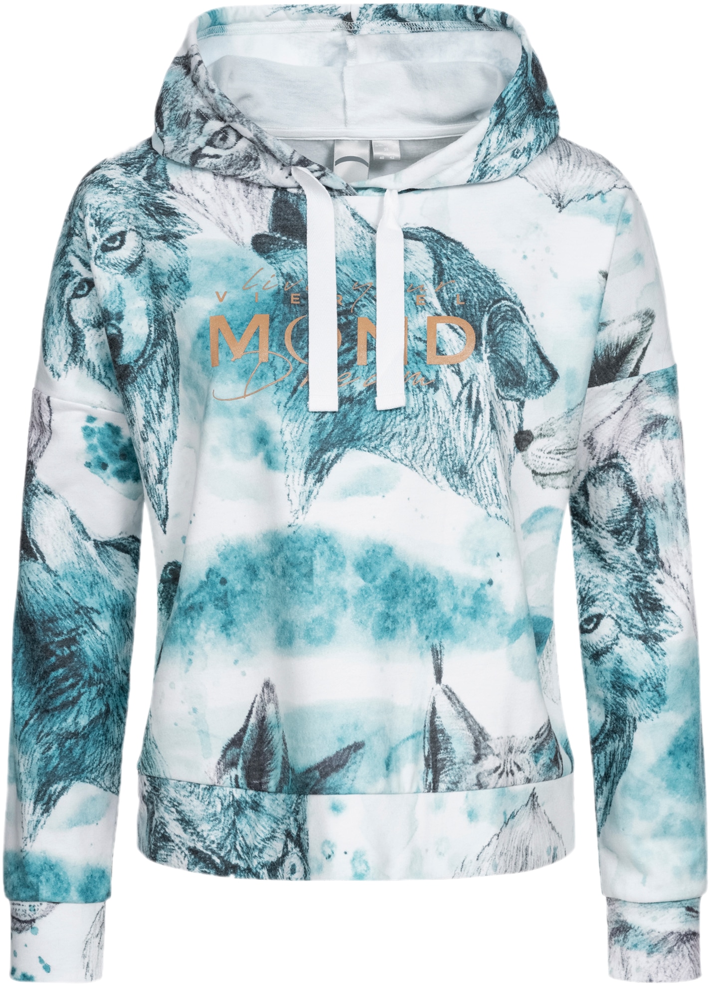 LPO Kapuzensweatshirt »SWEAT GILFORD AOP WOMEN«, mit Kontrastdetails von LPO