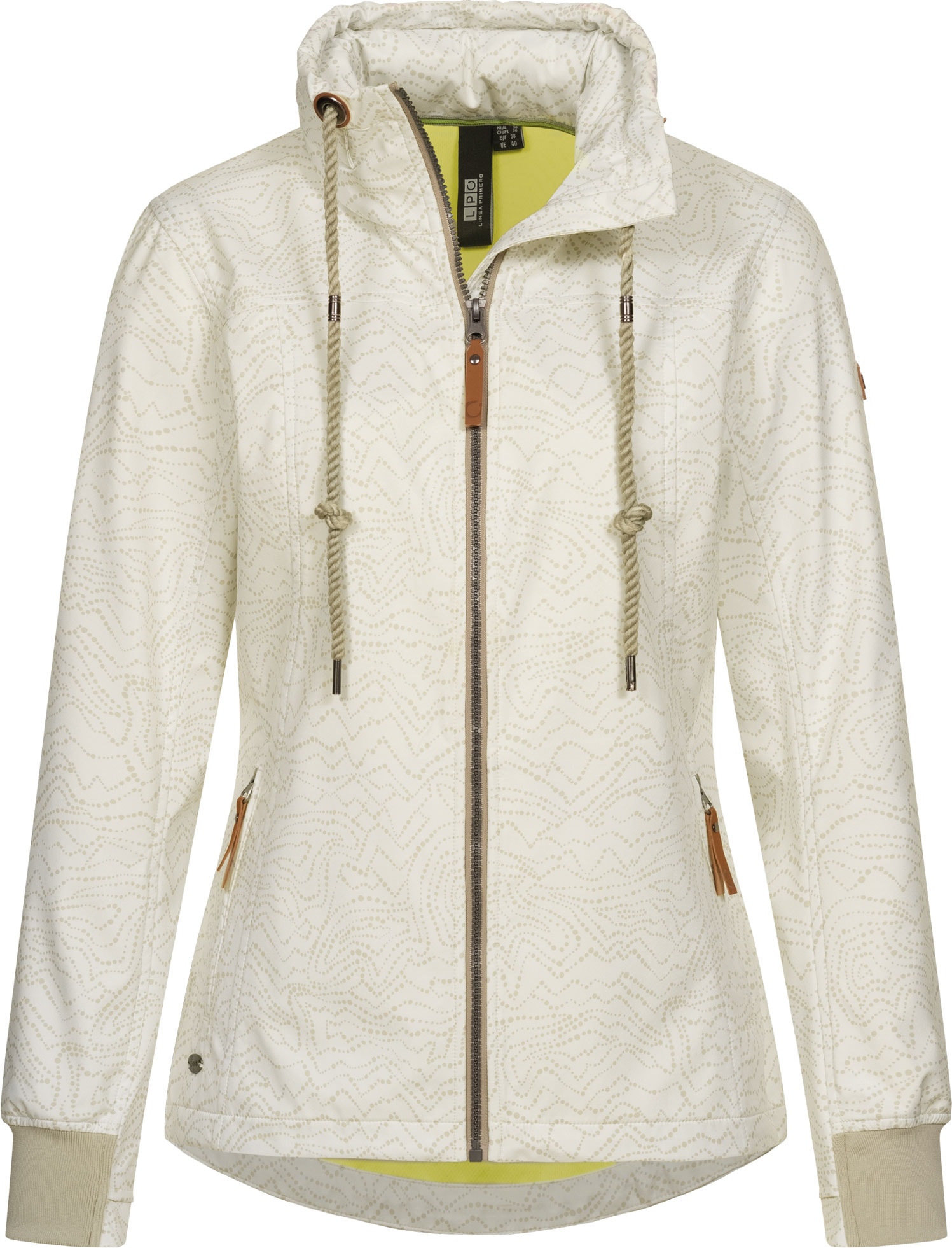 LPO Softshelljacke »SHELBY PEAK IV Women«, leichte Softshelljacke mit All-Over-Print und abnehmbarer Kapuze von LPO