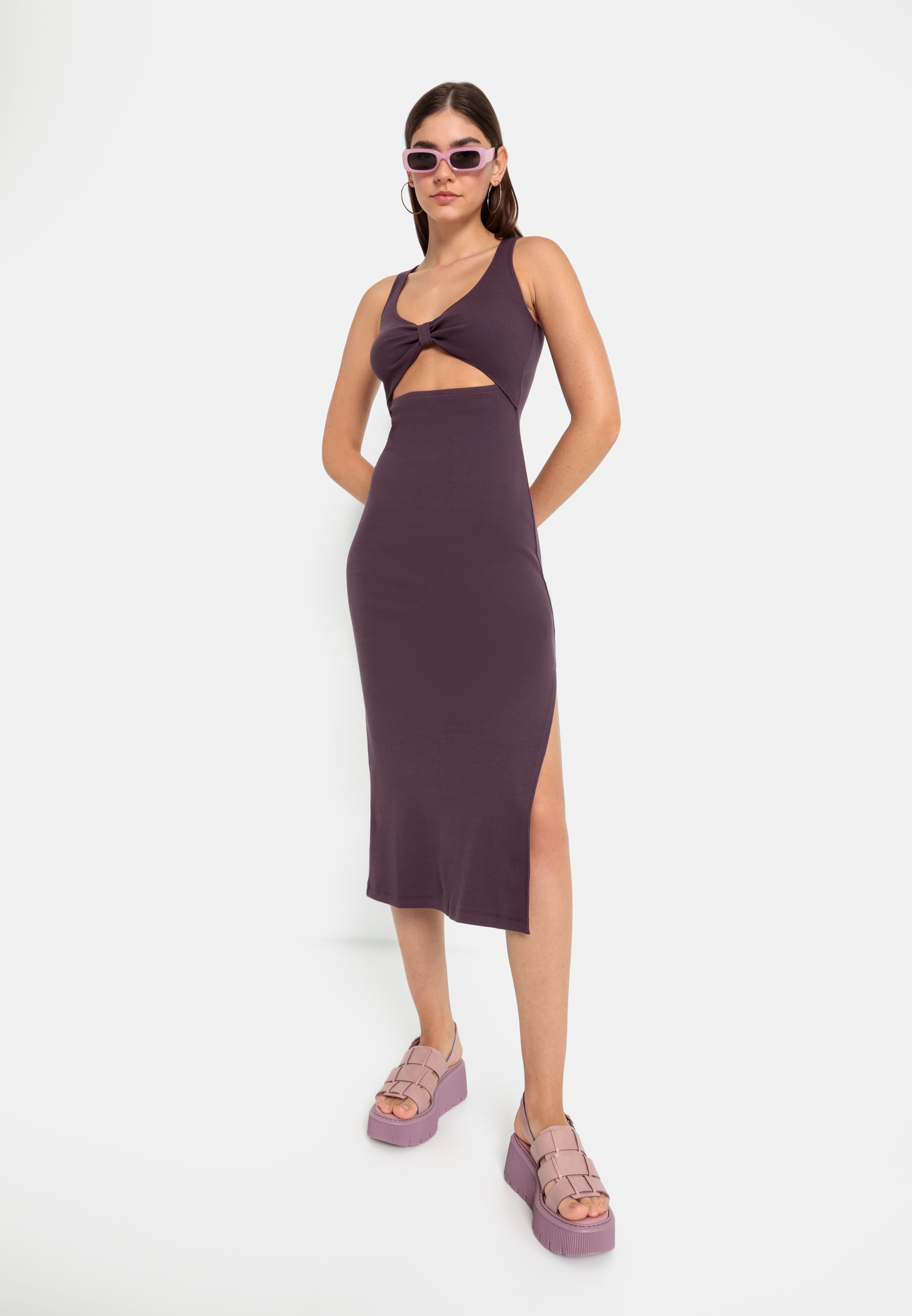 LSCN by LASCANA Midikleid, aus weicher Rippware LSCN by LASCANA Midikleid, aus weicher Rippware von LSCN by LASCANA