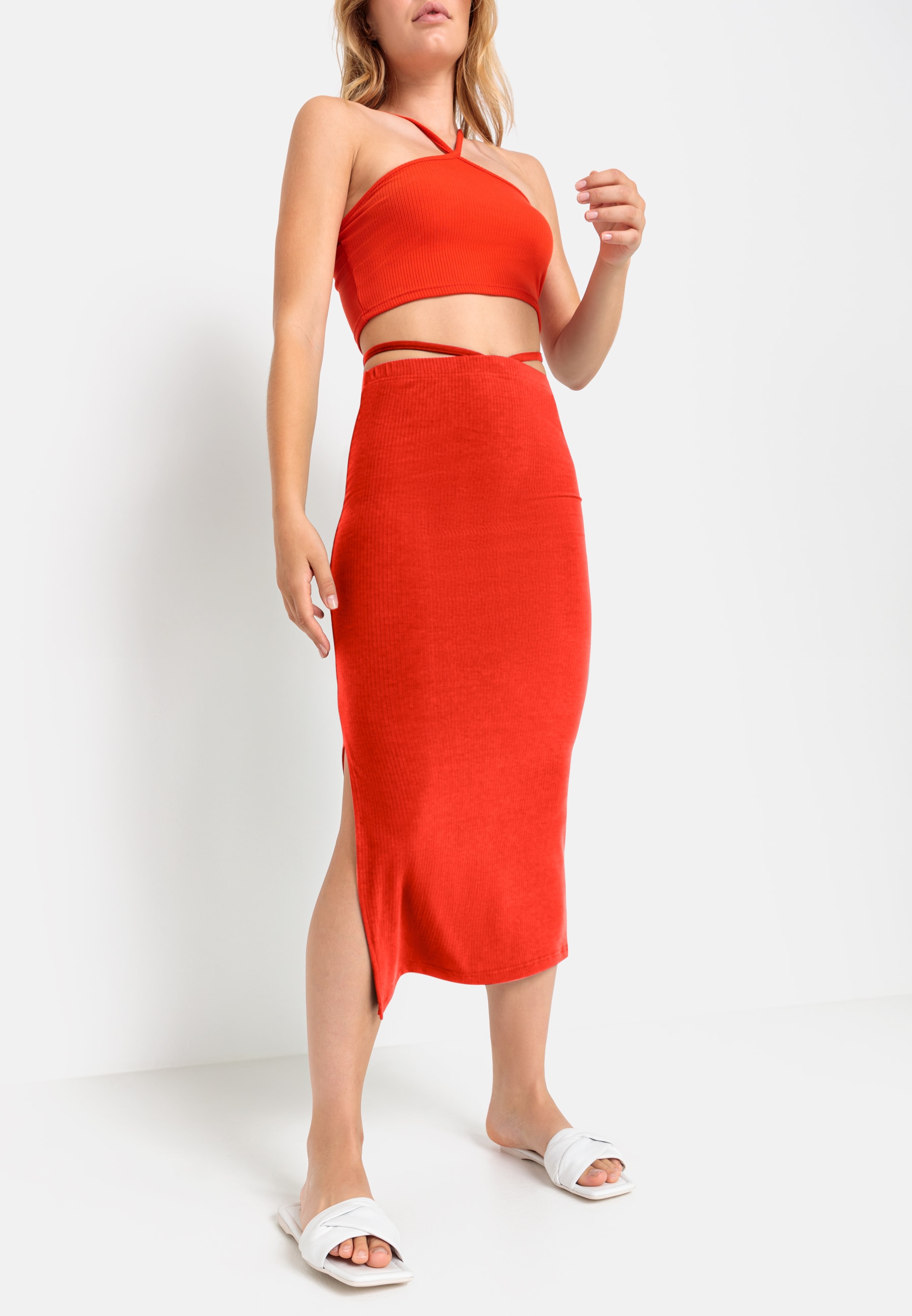LSCN by LASCANA Midirock, aus weicher Rippware LSCN by LASCANA Midirock, aus weicher Rippware von LSCN by LASCANA