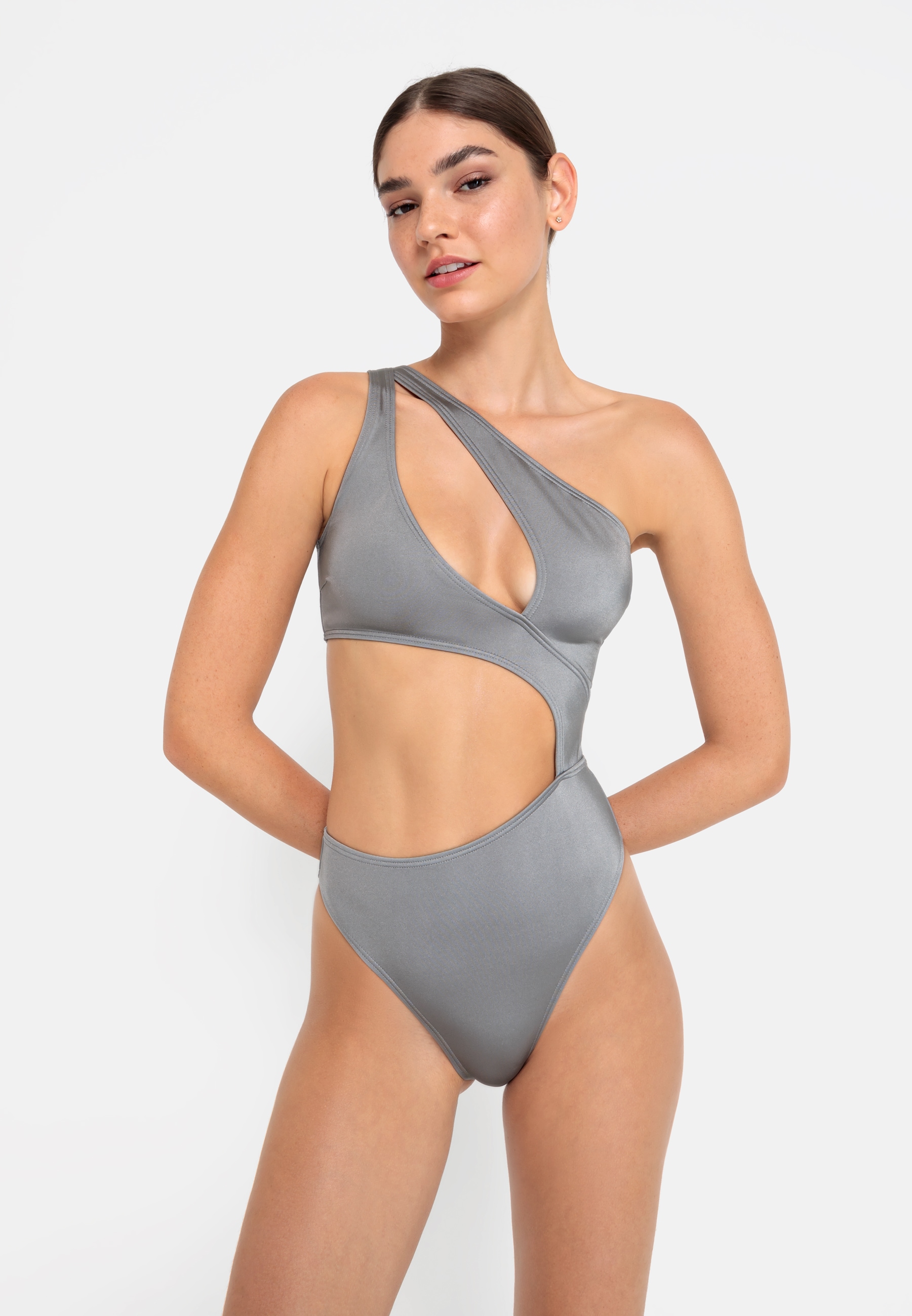 LSCN by LASCANA Monokini »Nele«, mit glänzender Beschichtung von LSCN by LASCANA