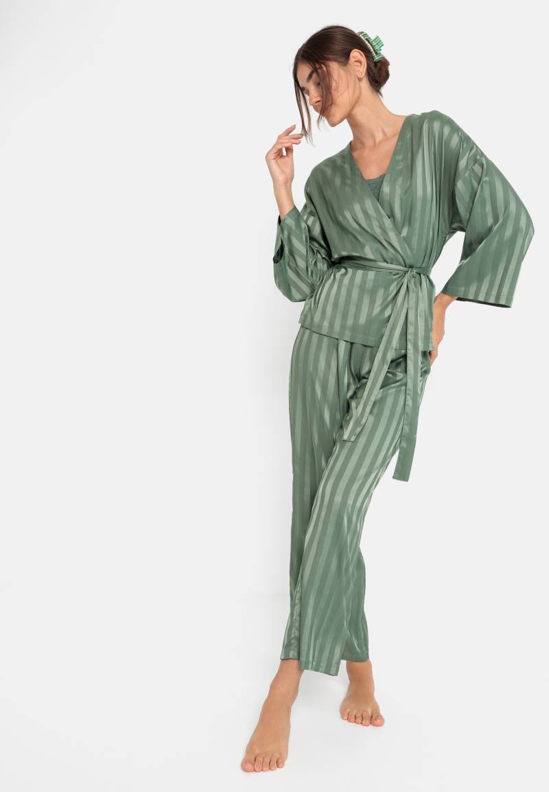 LSCN by LASCANA Pyjama, (Set, 2 tlg.), im Kimono-Stil von LSCN by LASCANA