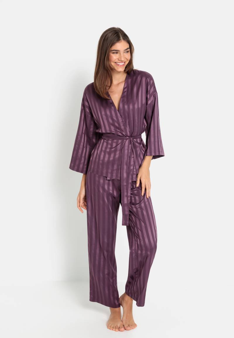 LSCN by LASCANA Pyjama, (Set, 2 tlg.), im Kimono-Stil von LSCN by LASCANA