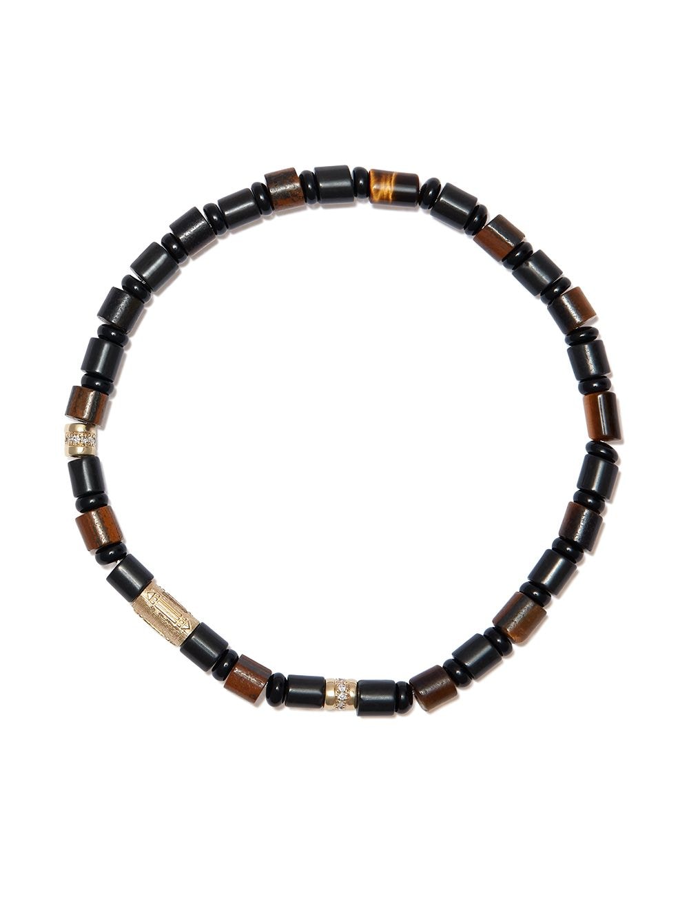 LUIS MORAIS 14kt yellow gold beaded bracelet von LUIS MORAIS