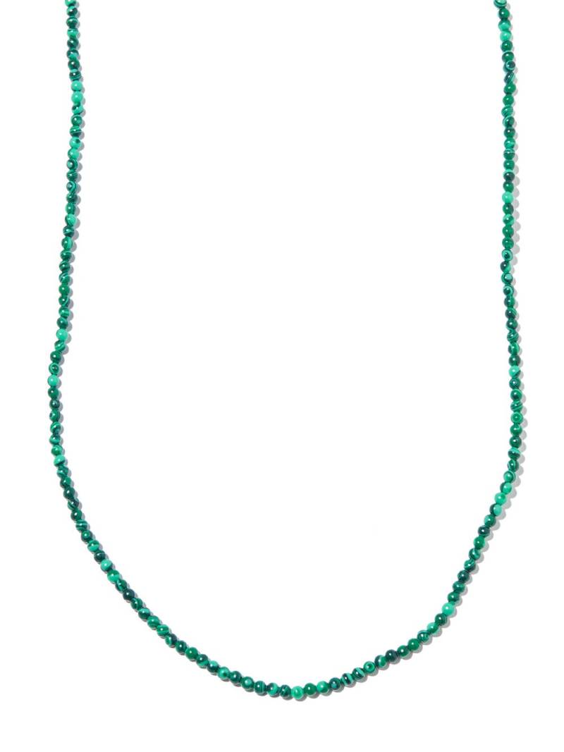 LUIS MORAIS 14kt yellow gold malachite beaded necklace von LUIS MORAIS