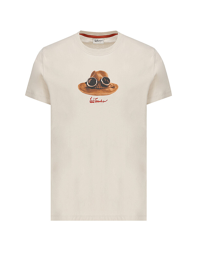 LUIS TRENKER T-Shirt  beige | S von LUIS TRENKER