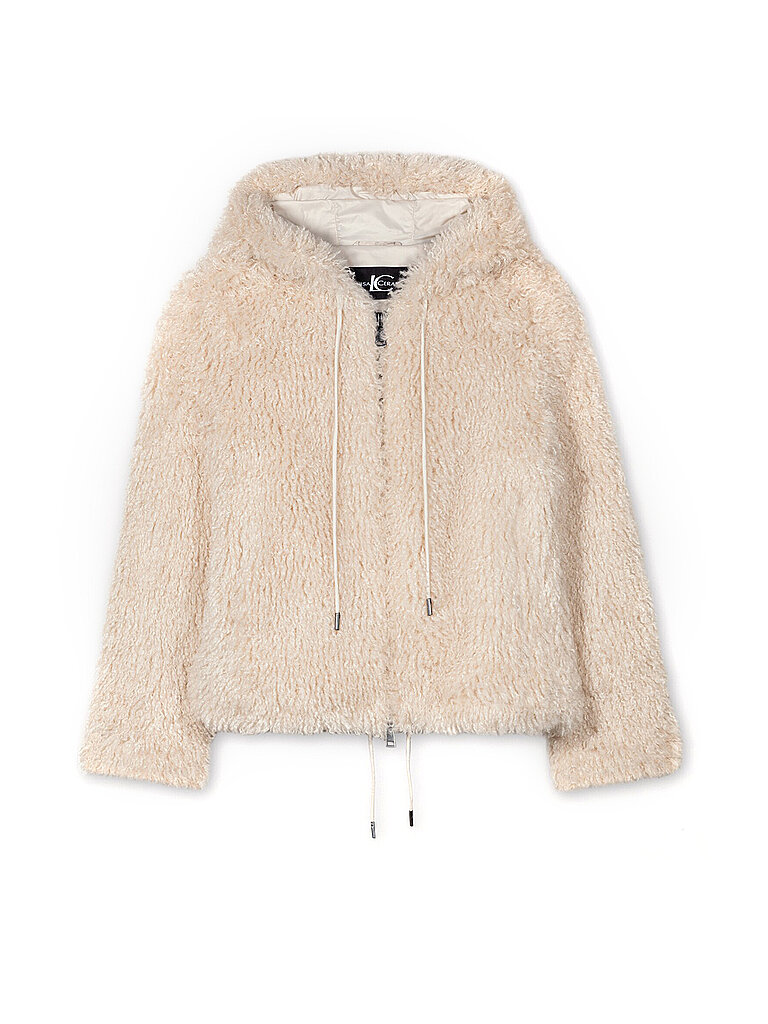 LUISA CERANO Jacke in Felloptik creme | 34 von LUISA CERANO