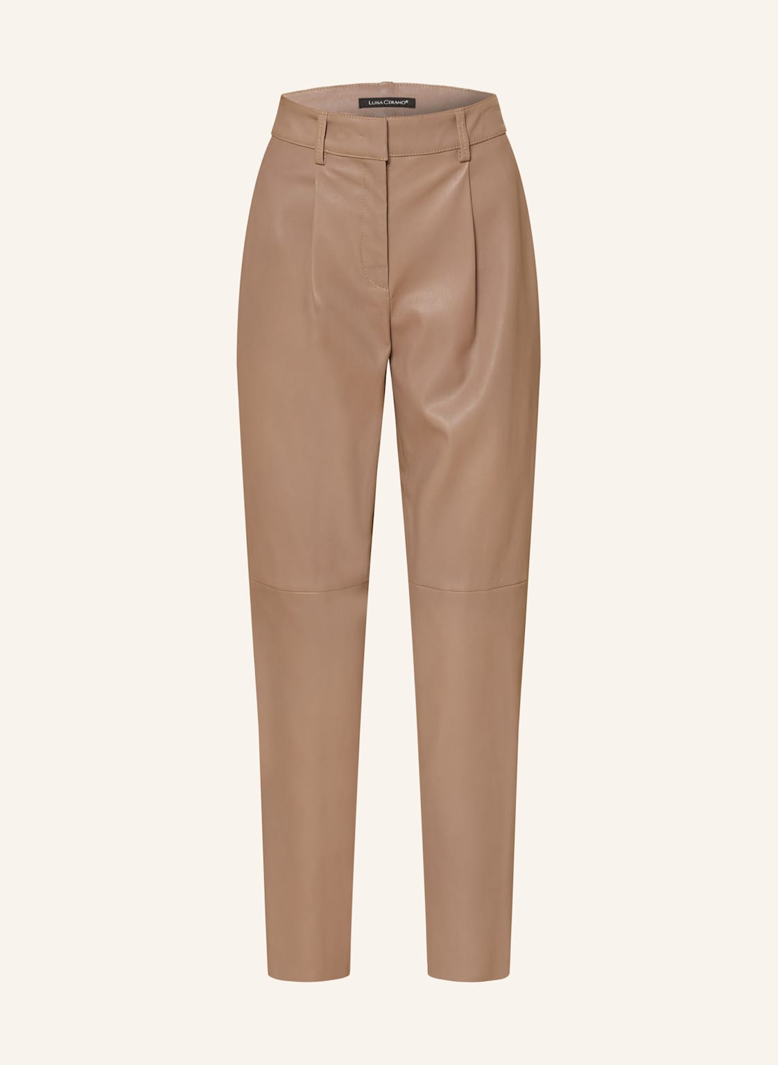 Luisa Cerano 7/8-Hose Aus Leder beige Luisa Cerano 7/8-Hose Aus Leder beige von LUISA CERANO