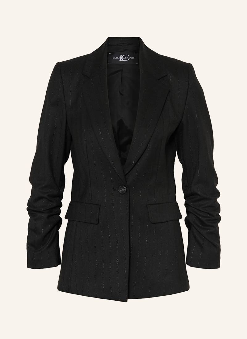 Luisa Cerano Blazer Mit Glitzergarn schwarz von LUISA CERANO