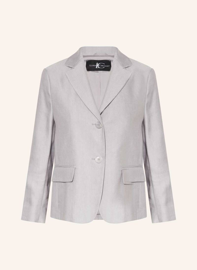 Luisa Cerano Blazer Mit Leinen grau von LUISA CERANO