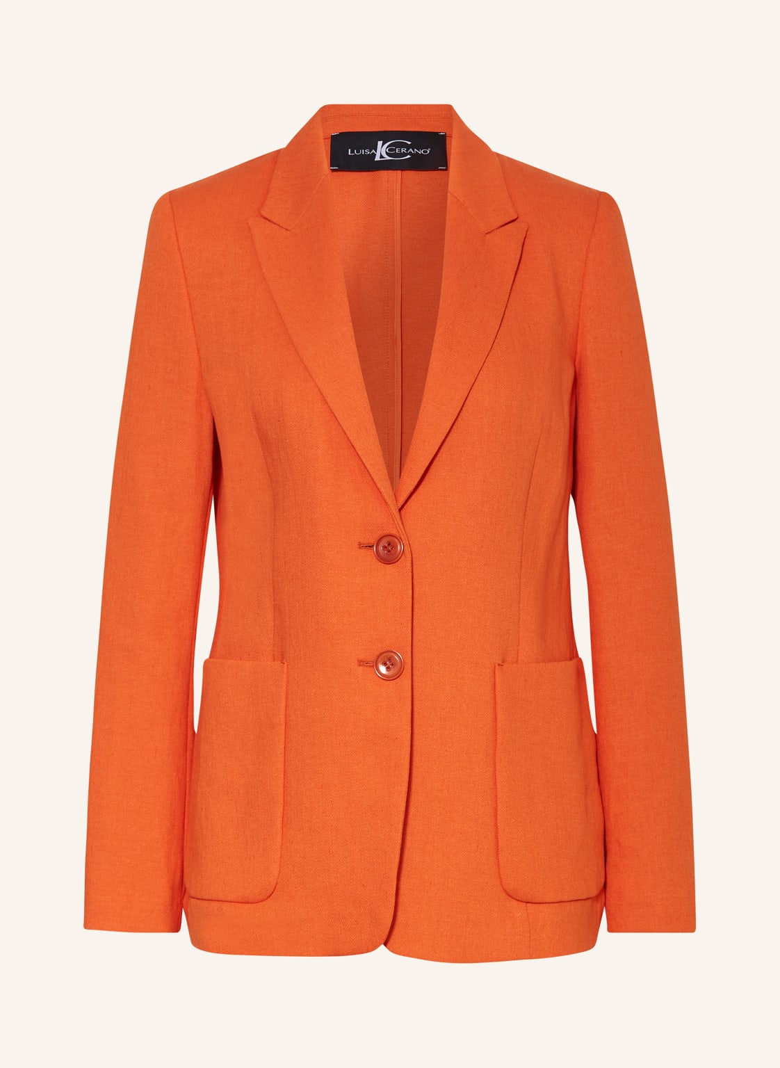 Luisa Cerano Blazer Mit Leinen orange von LUISA CERANO