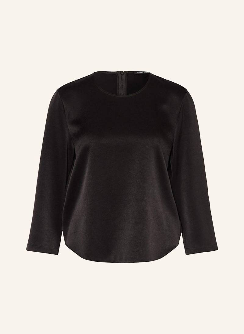 Luisa Cerano Blusenshirt Aus Satin schwarz von LUISA CERANO