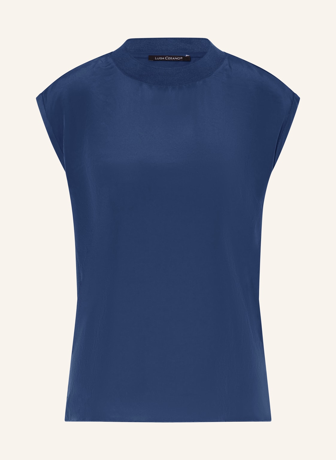 Luisa Cerano Blusenshirt Im Materialmix blau von LUISA CERANO